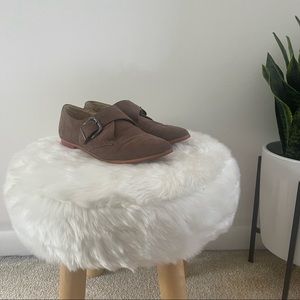 Faux Suede Oxford Shoes